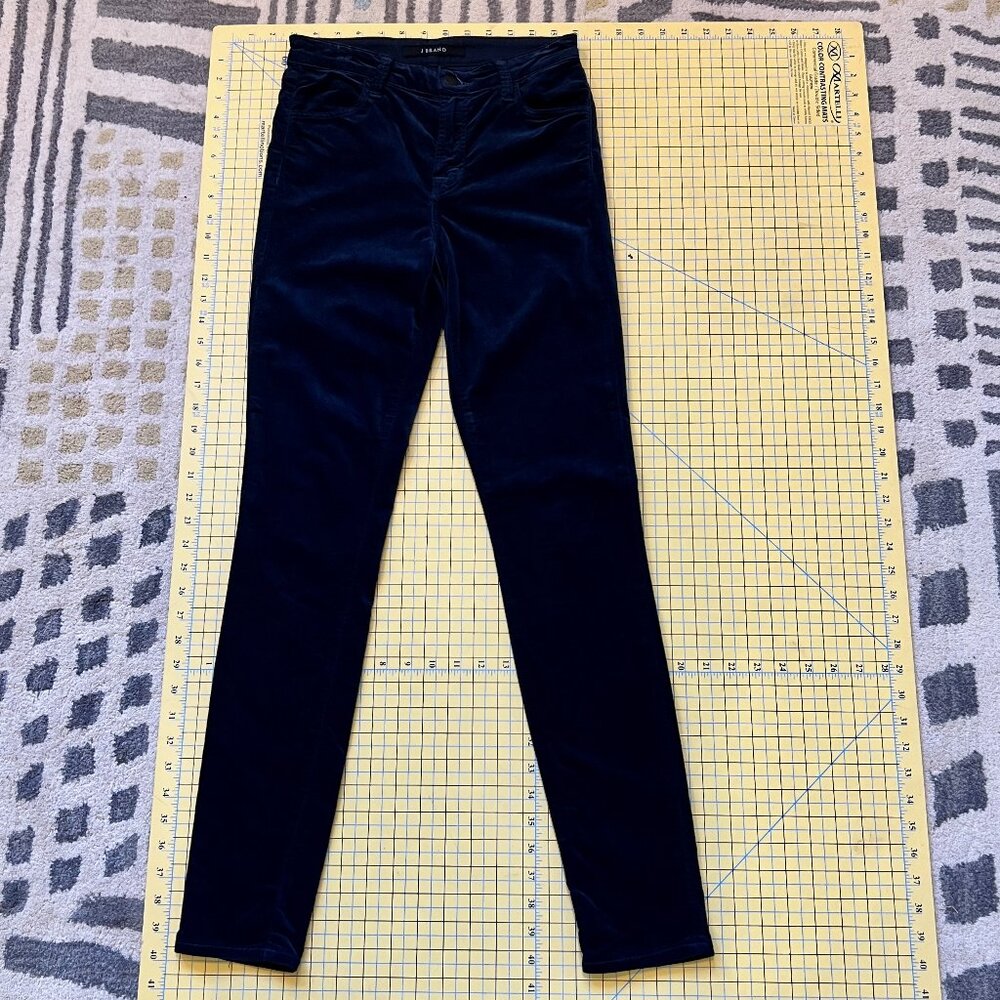 J Brand Maria velour skinny jean sz 26 in blue
